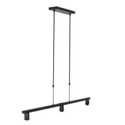 Steinhauer Hanglamp Stang 3-Lichts Grof Linnen Wit