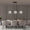 Steinhauer Hanglamp Stang 3-Lichts Velours Taupe