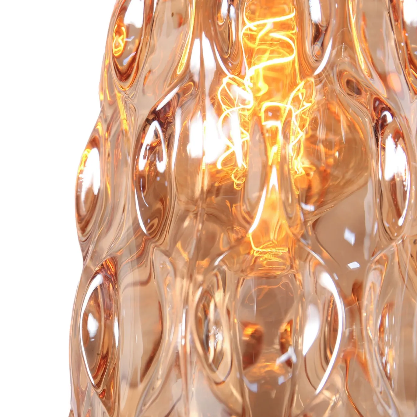 Steinhauer Hanglamp Vidrio 3-Lichts Amber Glas