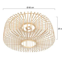 Steinhauer Lampenkap Bamboe Naturel Ø60cm