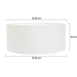 Steinhauer Lampenkap Wit Linnen Ø50cm