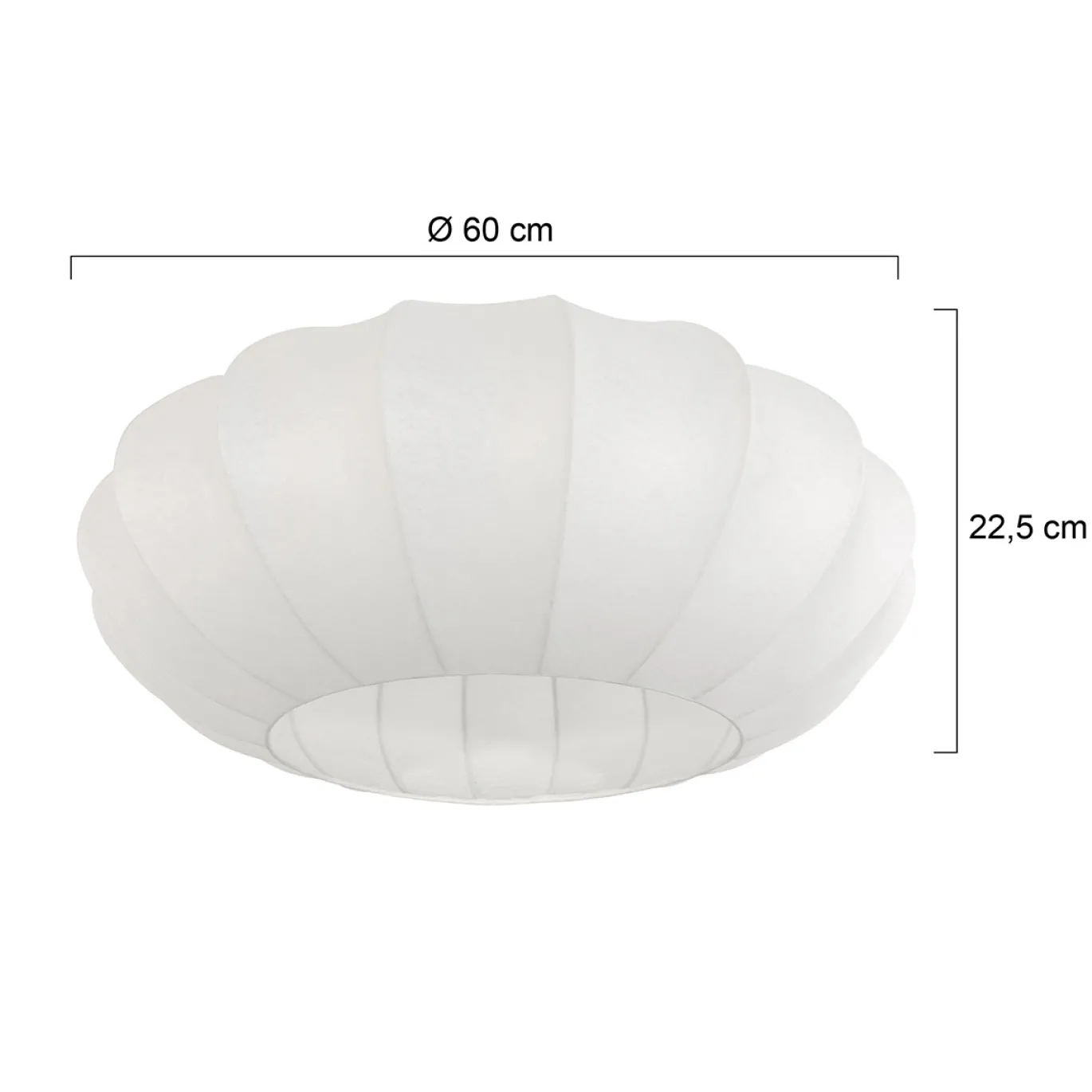 Steinhauer Lampenkap Zijde Wit Ø60cm