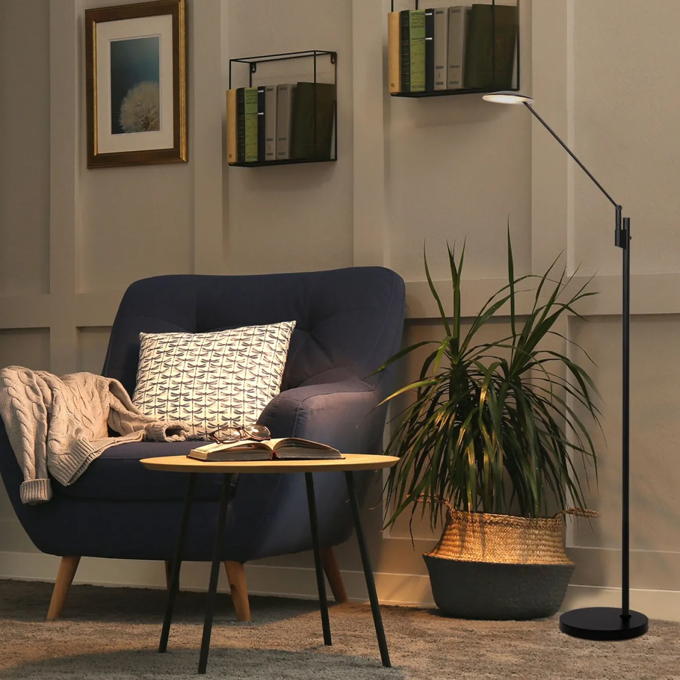 Steinhauer Leeslamp Daphne Zwart