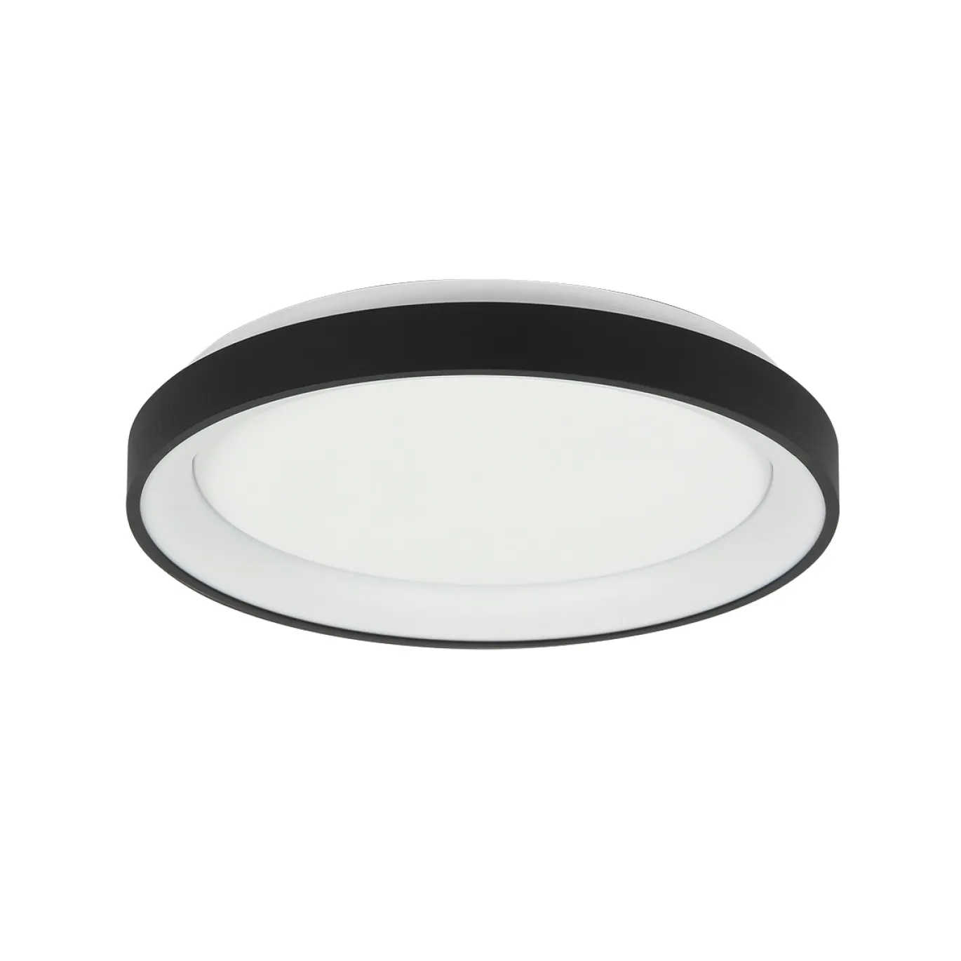 Steinhauer Plafondlamp Ringlede Dun Zwart Ø28cm