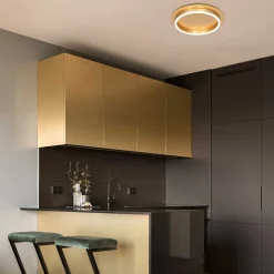 Steinhauer Plafondlamp Ringlux Goud Ø32cm