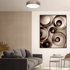 Steinhauer Plafondlamp Ringlede Brons Ø38cm