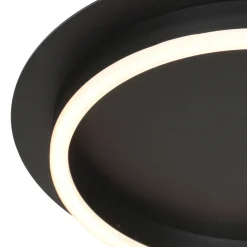 Steinhauer Plafondlamp Ringlux Zwart Ø32cm