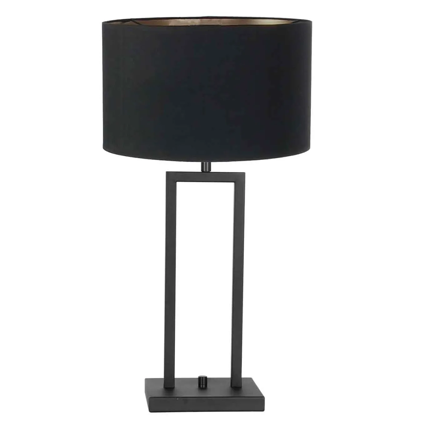 Steinhauer Tafellamp Stang Double Linnen Zwart/Goud