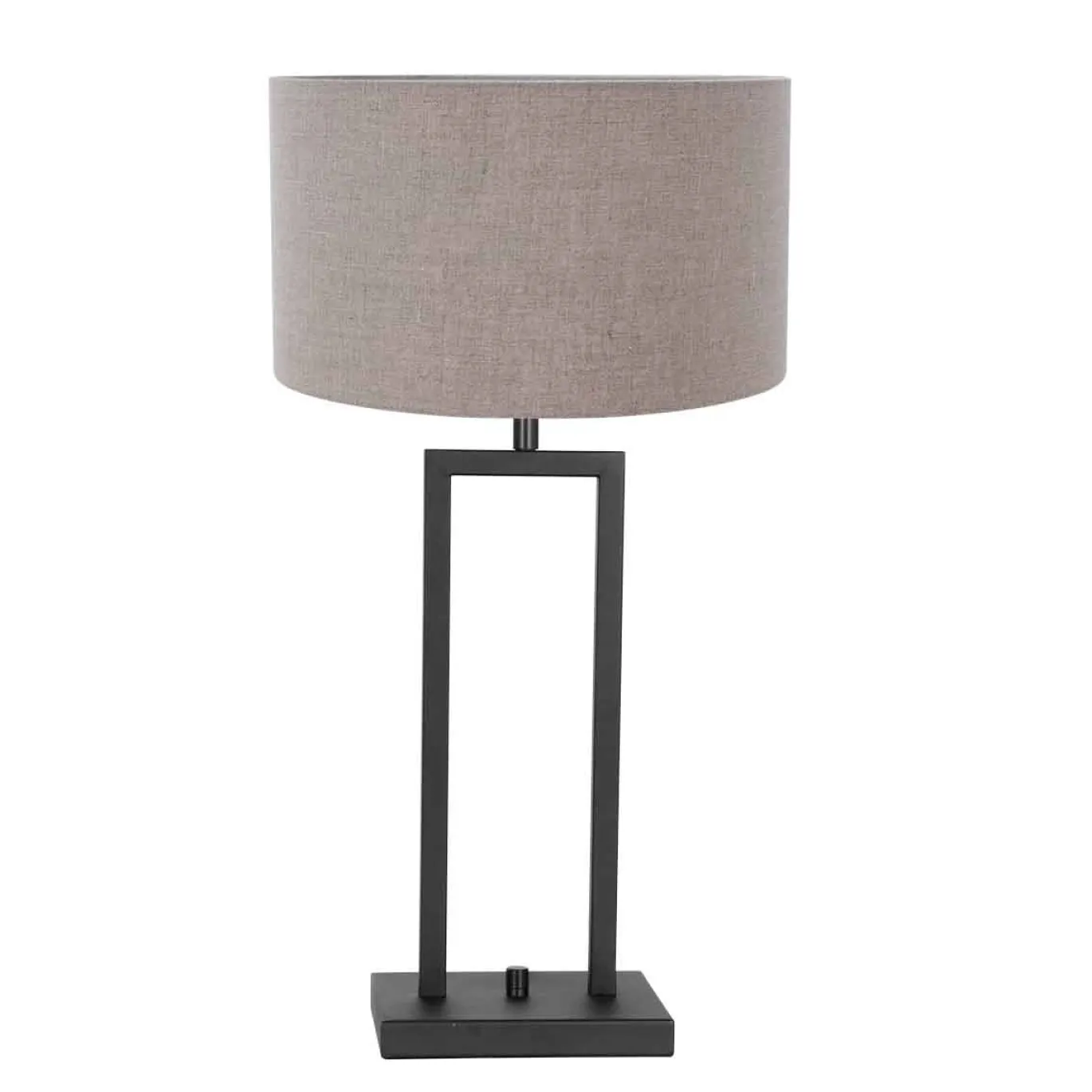 Steinhauer Tafellamp Stang Double Grof Linnen Grijs