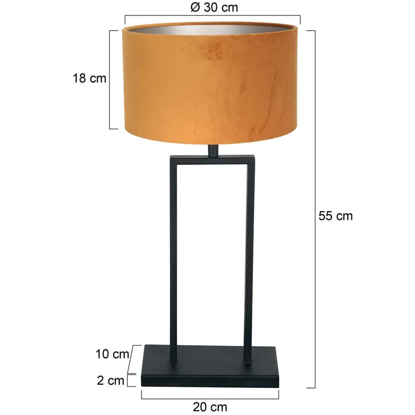 Steinhauer Tafellamp Stang Kantelbaar Velours Goud