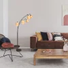 Steinhauer Vloerlamp Bambus 5-Lichts Bamboe Naturel