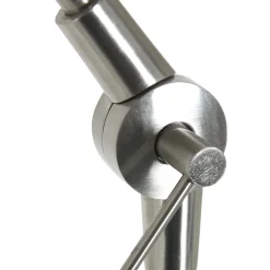 Steinhauer Vloerlamp Prestige Chic Grijs Linnen Zwart/Goud