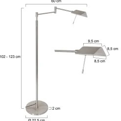 Steinhauer Vloerlamp Retina Grijs
