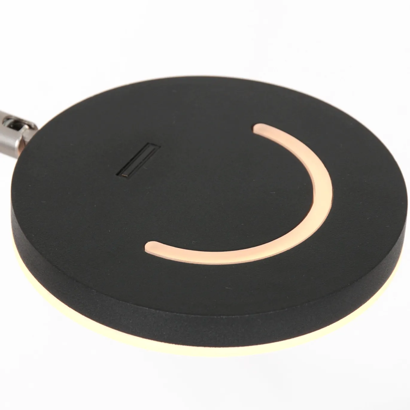 Steinhauer Vloerlamp Soleil Zwart met Zwenkarm & Accu