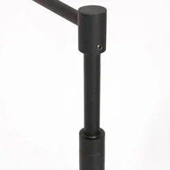 Steinhauer Vloerlamp Soleil Zwart met Zwenkarm & Accu