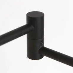 Steinhauer Vloerlamp Soleil Zwart met Zwenkarm & Accu