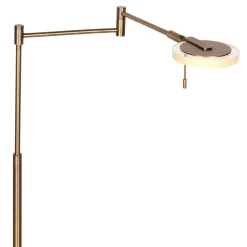 Steinhauer Vloerlamp Turound Knik Arm Brons