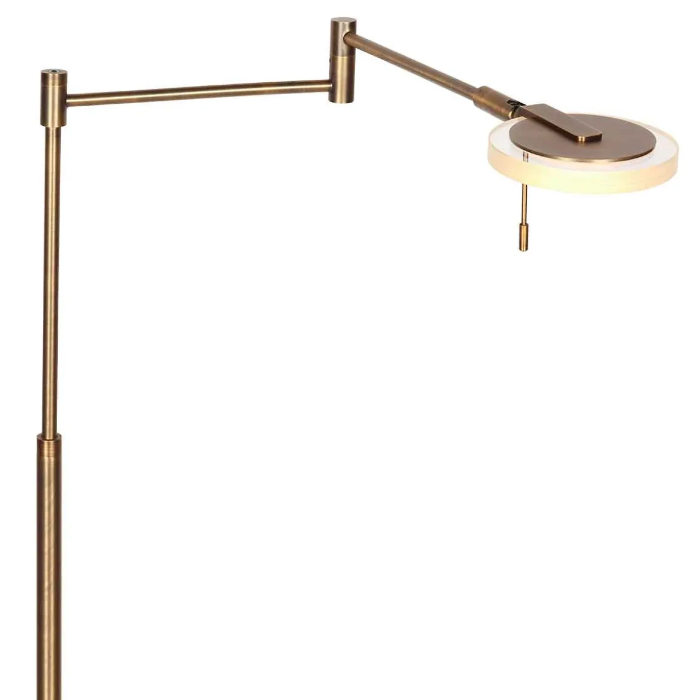 Steinhauer Vloerlamp Turound Knik Arm Brons