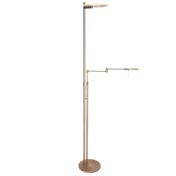 Steinhauer Vloerlamp Turound 2-Lichts Brons met Leesarm