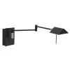 Steinhauer Wandlamp Retina Zwart met USB-poorten