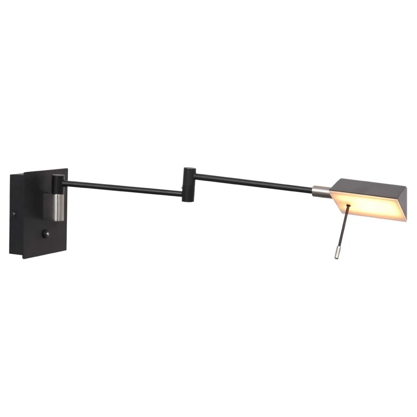 Steinhauer Wandlamp Retina Zwart met USB-poorten