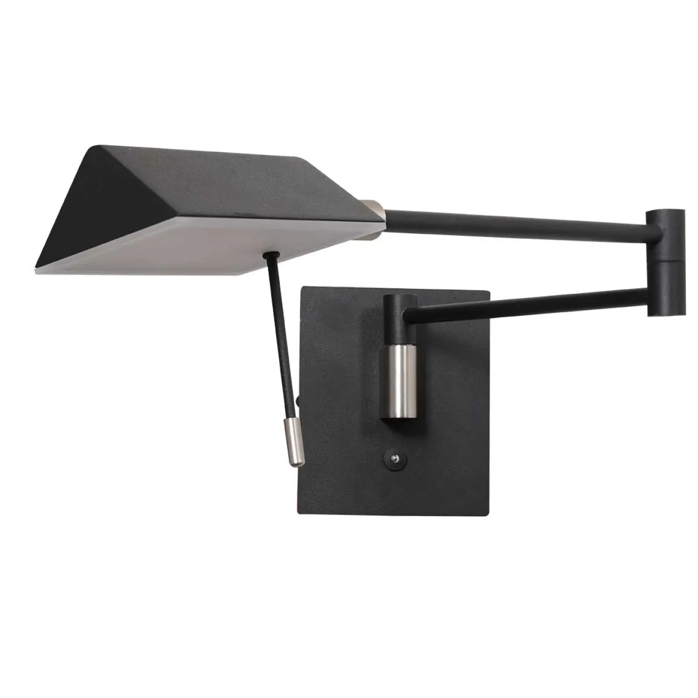 Steinhauer Wandlamp Retina Zwart met USB-poorten