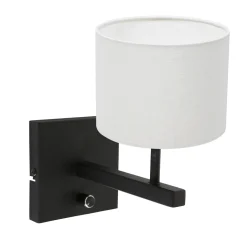 Steinhauer Wandlamp Stang Grof Linnen Wit