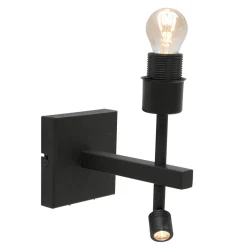 Steinhauer Wandlamp Stang met Leeslamp Velours Goud