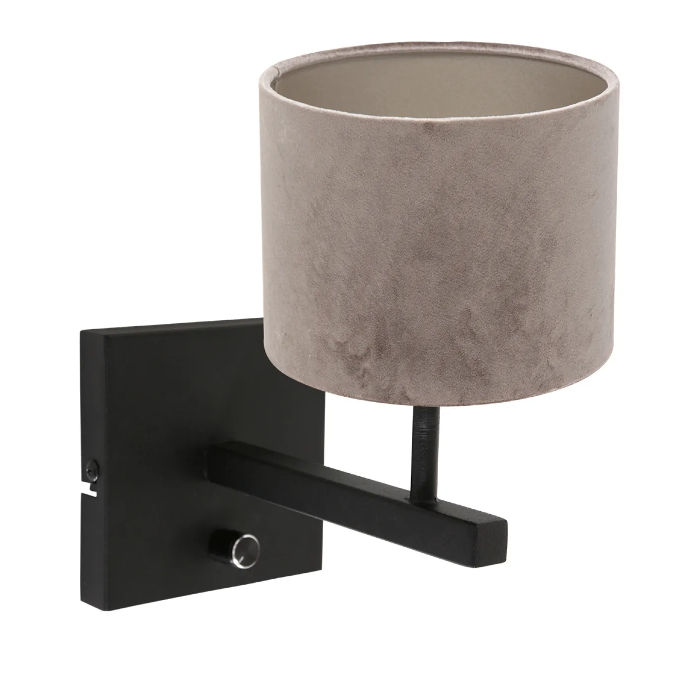 Steinhauer Wandlamp Stang Velours Taupe