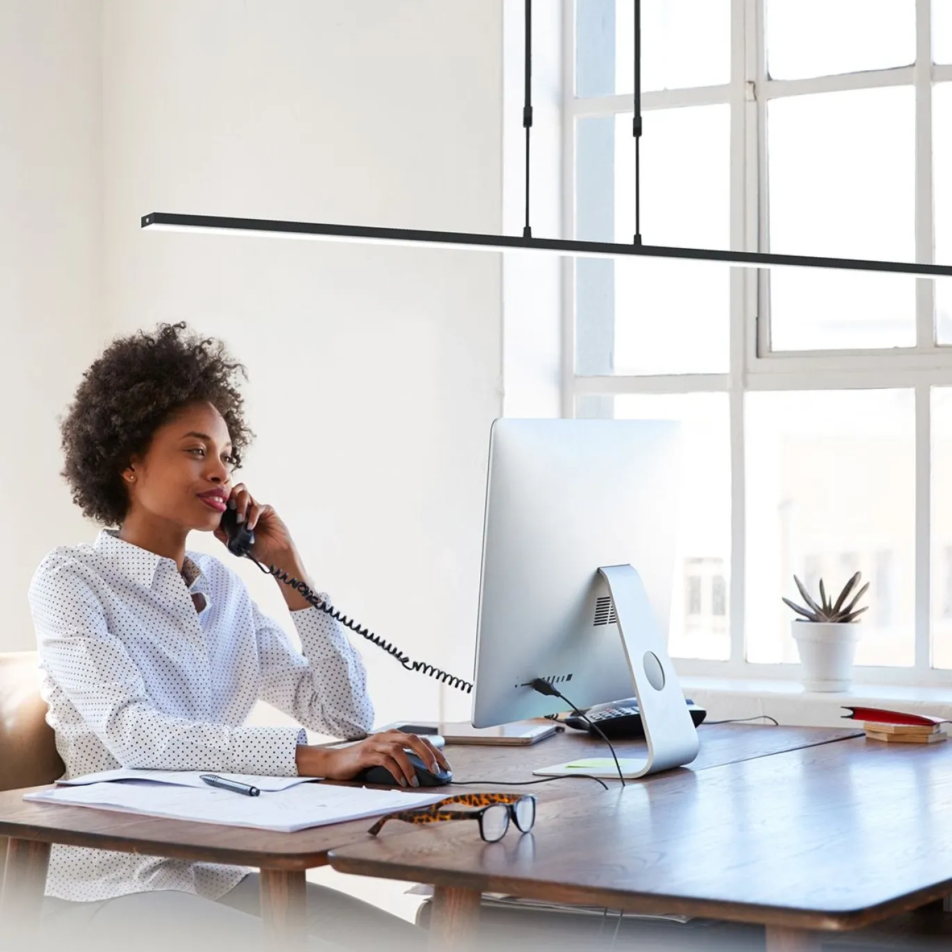Steinhauer Zelena Hanglamp Zwart 155cm