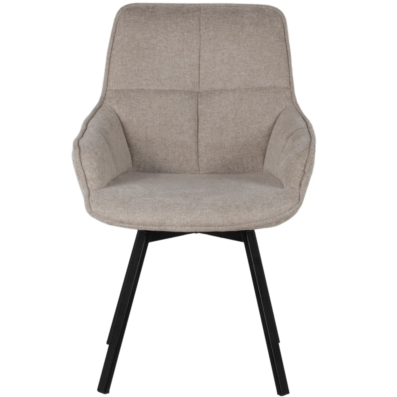 Stoel Shannon Beige Draaibaar - Giga Meubel