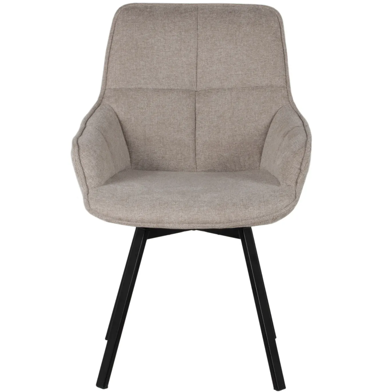 Stoel Shannon Beige Draaibaar - Giga Meubel