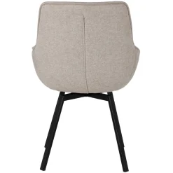 Stoel Shannon Beige Draaibaar - Giga Meubel