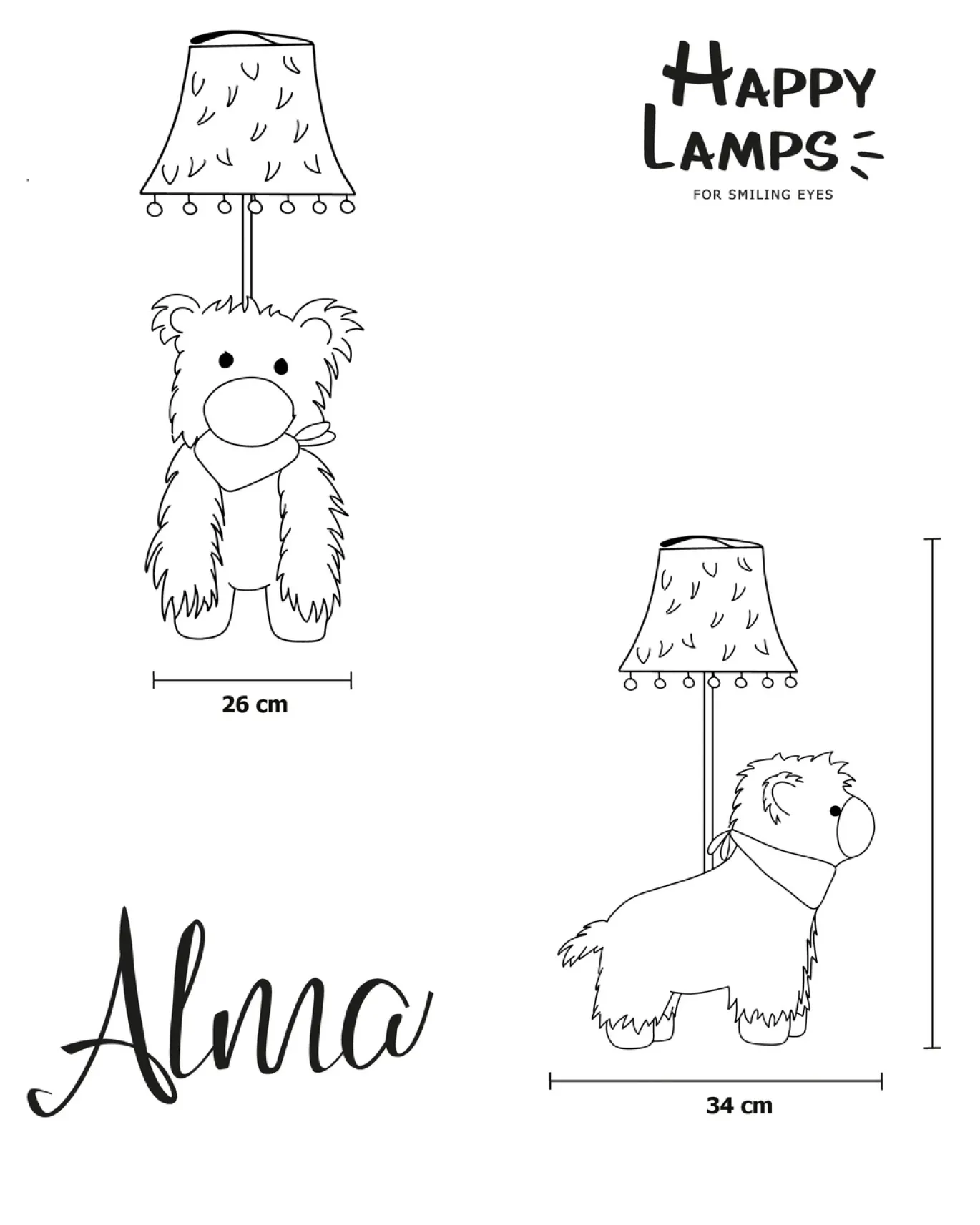 Tafellamp Alma de Alpaca