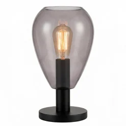 Tafellamp Anita 1-Lichts Smoke Glas - Giga Meubel