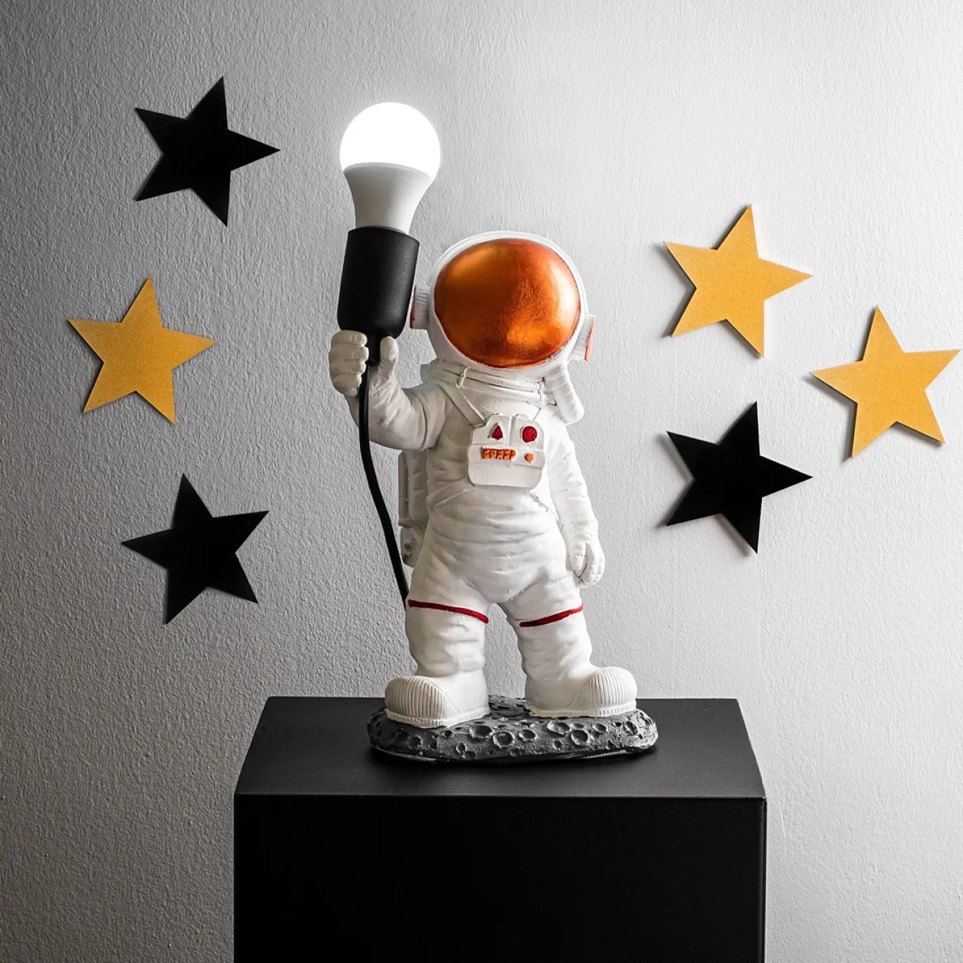 Tafellamp Astronaut Wit/Koper