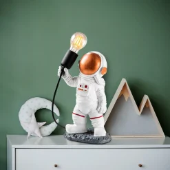 Tafellamp Astronaut Wit/Koper