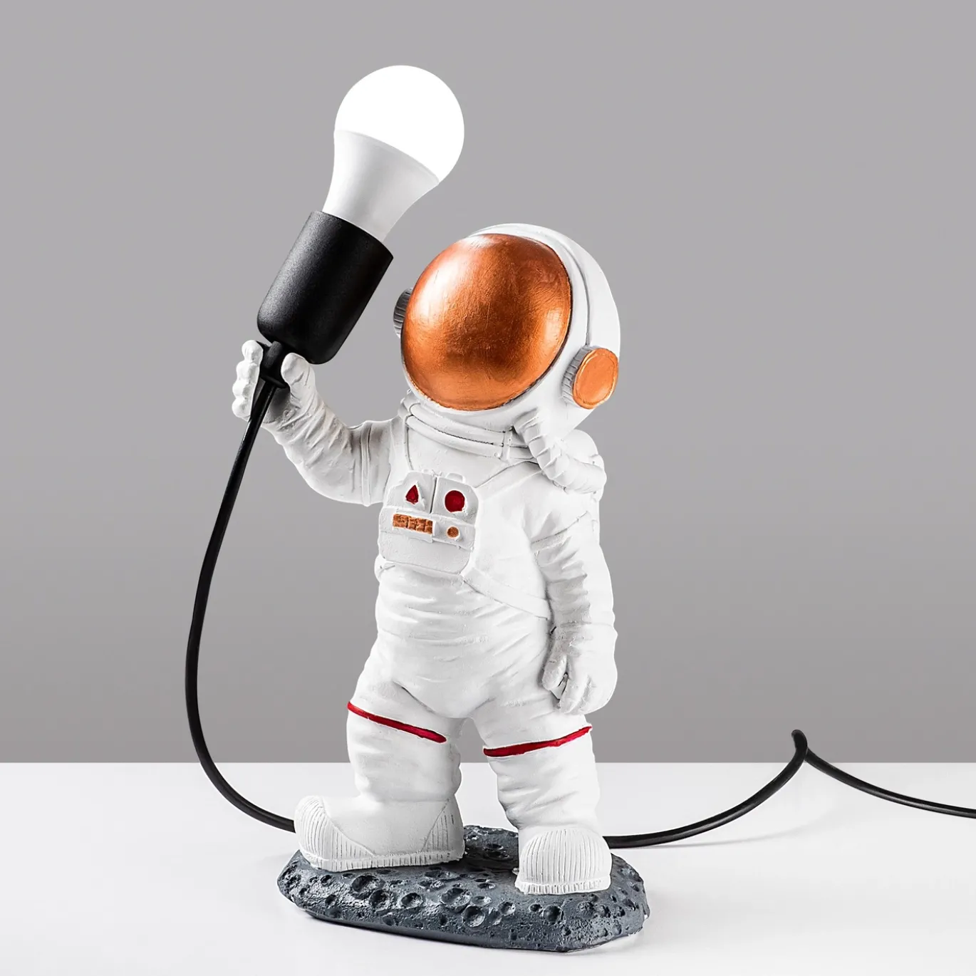 Tafellamp Astronaut Wit/Koper