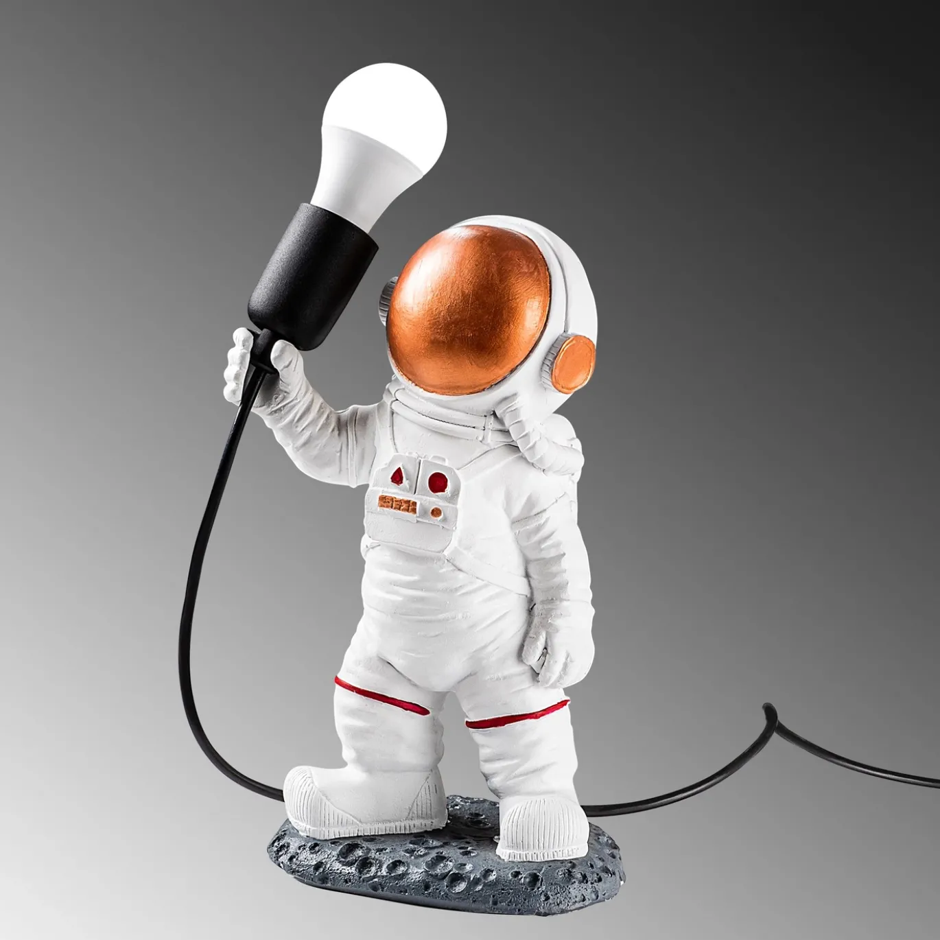 Tafellamp Astronaut Wit/Koper