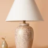Tafellamp Basalan Wit/Goud