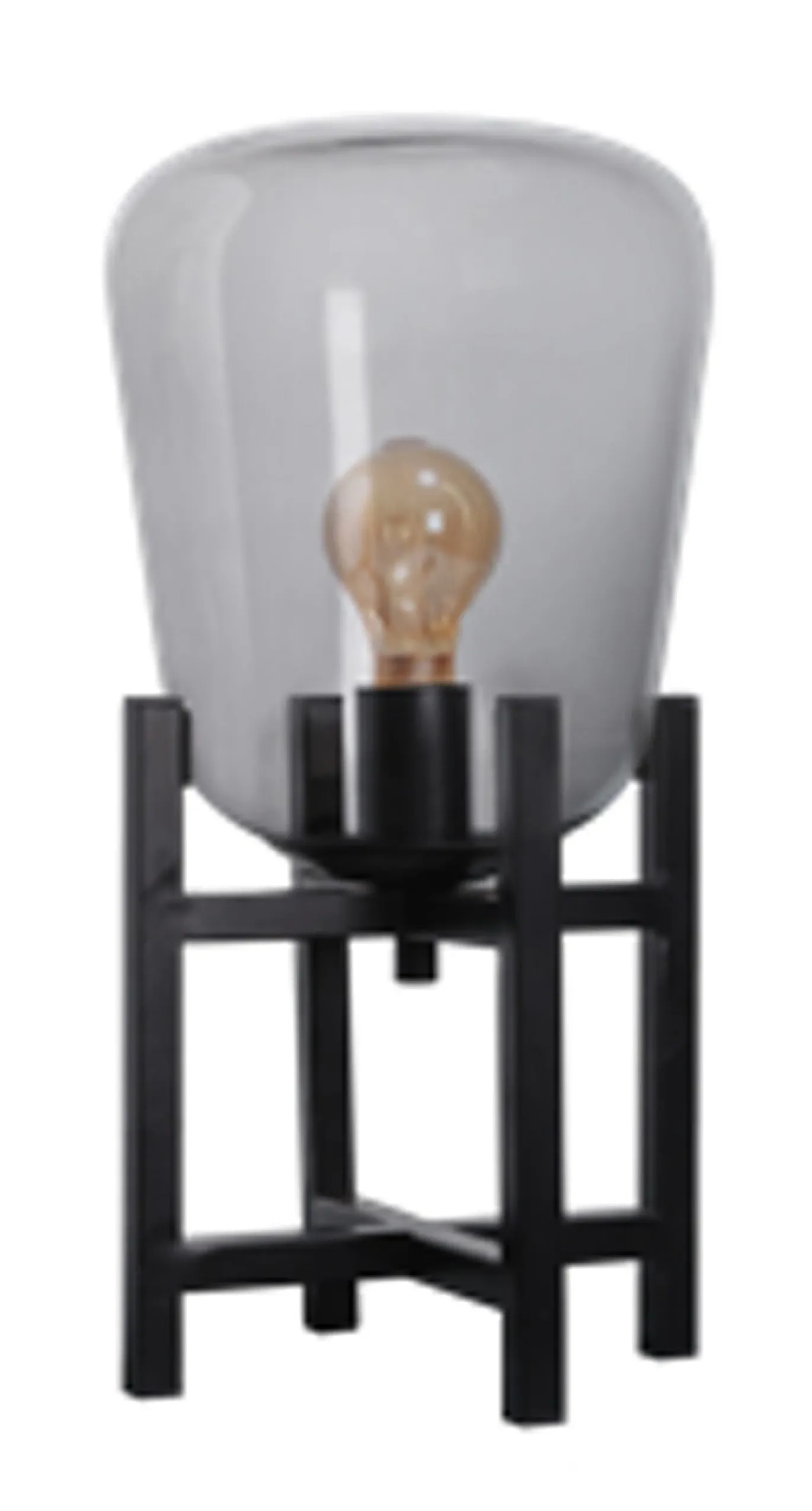 Tafellamp Benn Mini Glas/Zwart - Giga Meubel