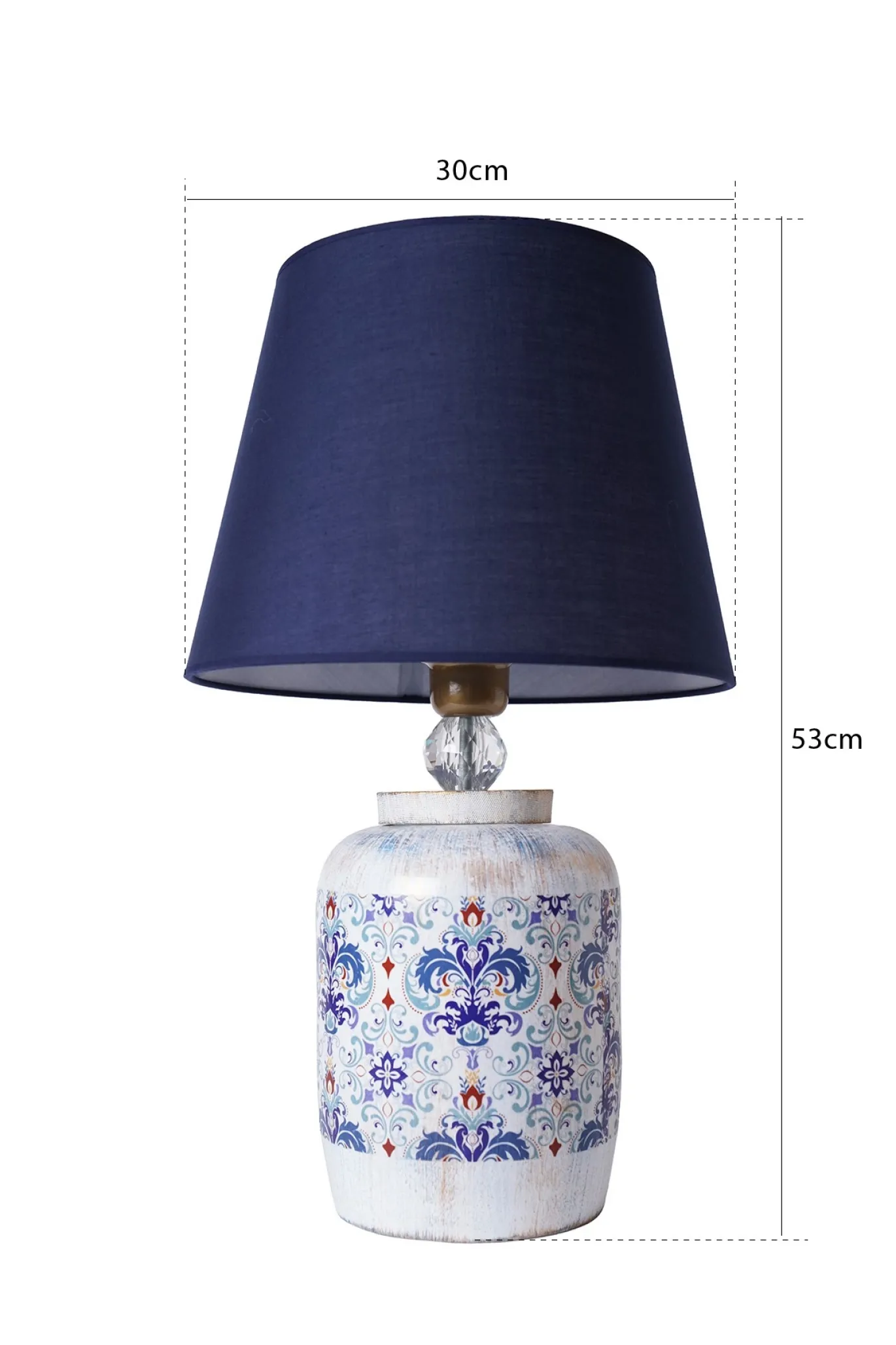 Tafellamp Duzce Blauw
