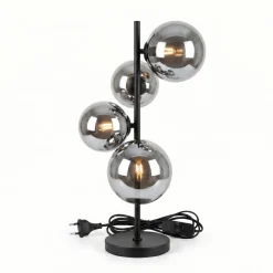 Tafellamp Finn 4-Lichts Smoke Glas - Giga Meubel