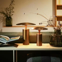 Tafellamp Jess L Brons LED Dimbaar - Giga Meubel
