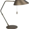 Tafellamp Lotte Anodic Bruin Trekschakelaar 57cm - Giga Meubel