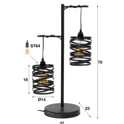 Tafellamp 2L Spindle