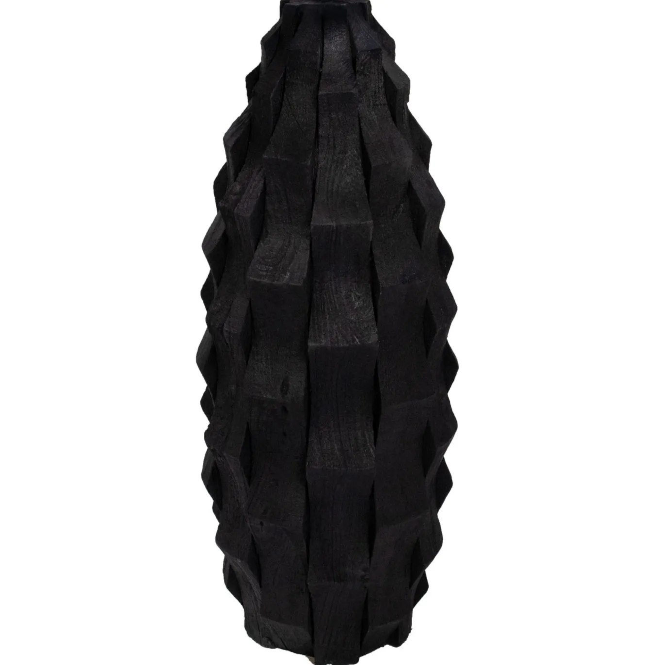 Tafellamp Matteo Zwart Hout 40cm - Giga Meubel