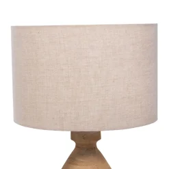 Tafellamp Mattia Naturel Hout 35cm - Giga Meubel
