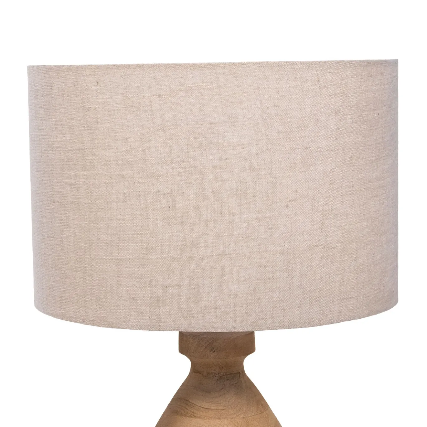 Tafellamp Mattia Naturel Hout 35cm - Giga Meubel