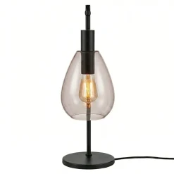 Tafellamp Maud 1-Lichts Smoke Glas - Giga Meubel